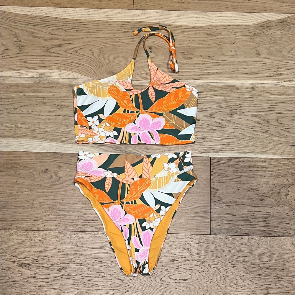 Aerie Orange and Pink Bikini Set